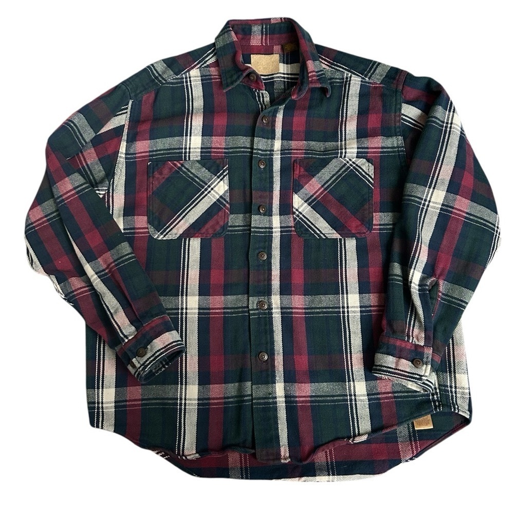 Vintage 100% quality made cotton flannel size large in excellent condition